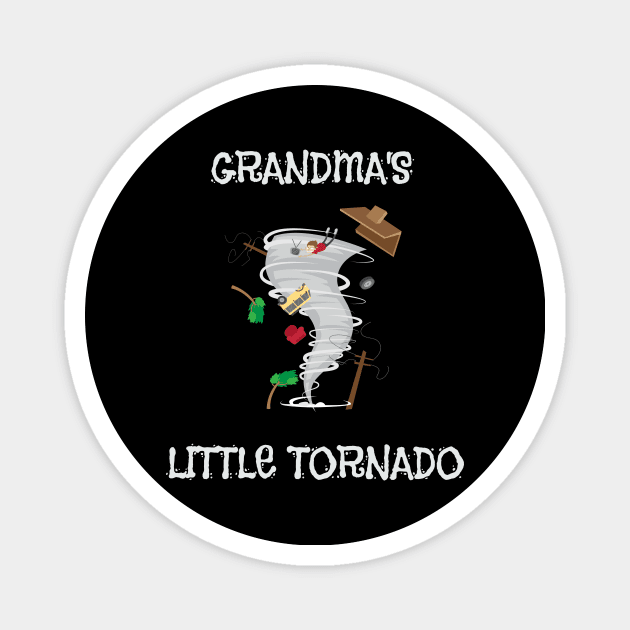 Cute Grandma's Little Tornado Kids Magnet by theperfectpresents